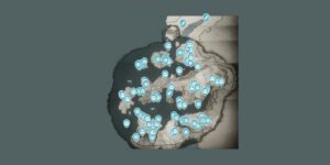 Assassins Creed Valhalla interactive map filtered to show only Loot markers