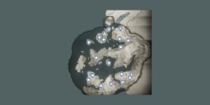 Assassins Creed Valhalla interactive map filtered to show only Mysteries markers