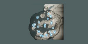 Assassins Creed Valhalla interactive map filtered to show only Quest markers