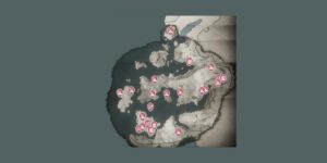 Assassins Creed Valhalla interactive map filtered to show only Wealth markers