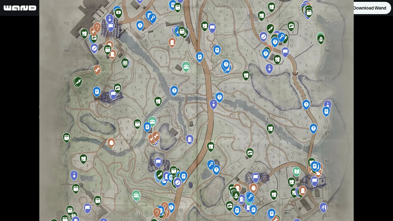 Atomfall interactive map screenshot