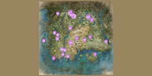 Avowed interactive map filtered to show only Collectibles markers