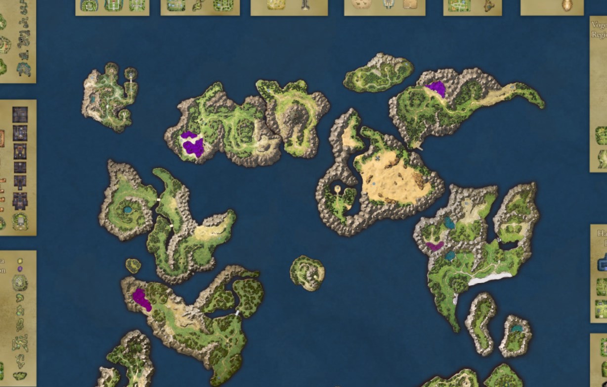 Dragon Quest VII: Reimagined Interactive Map
