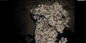 Bellwright interactive map filtered to show only Mining markers