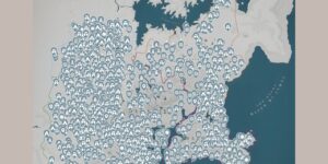 Crimson Desert interactive map filtered to show only Location markers