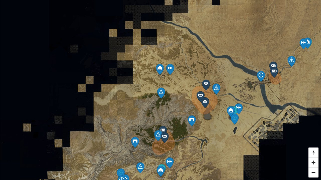 Death Stranding 2 interactive map screenshot