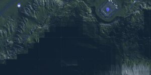 Death Stranding interactive map filtered to show only Facility Location markers