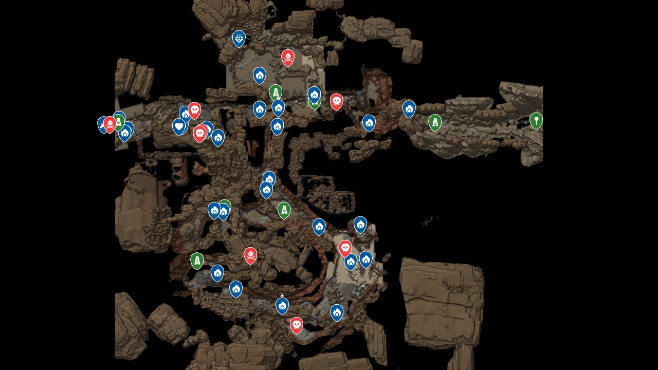 Dinoblade interactive map screenshot