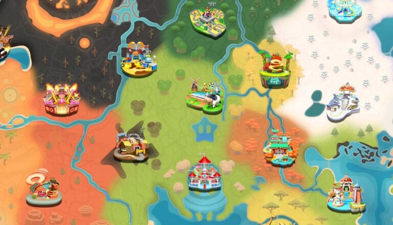 Mario Kart World Interactive Map