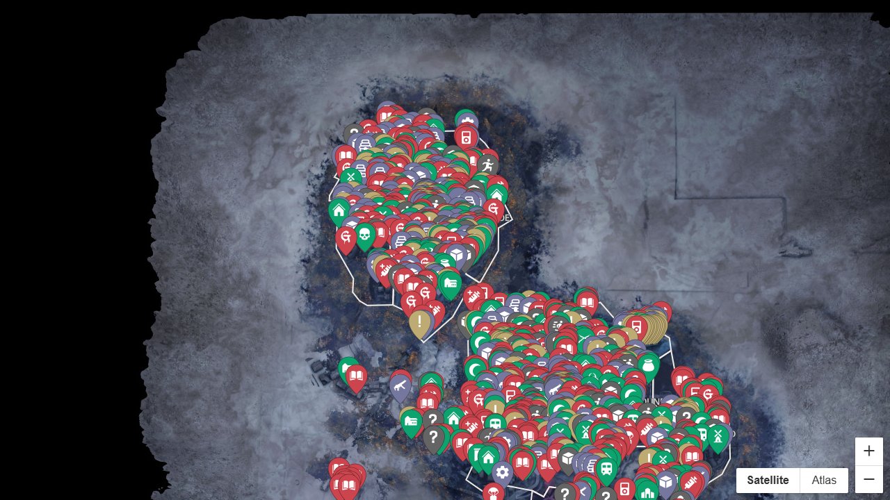 Dying Light 2 interactive map screenshot