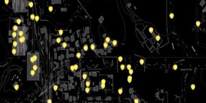 Dying Light interactive map filtered to show only Loot markers