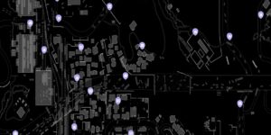 Dying Light interactive map filtered to show only Traps markers