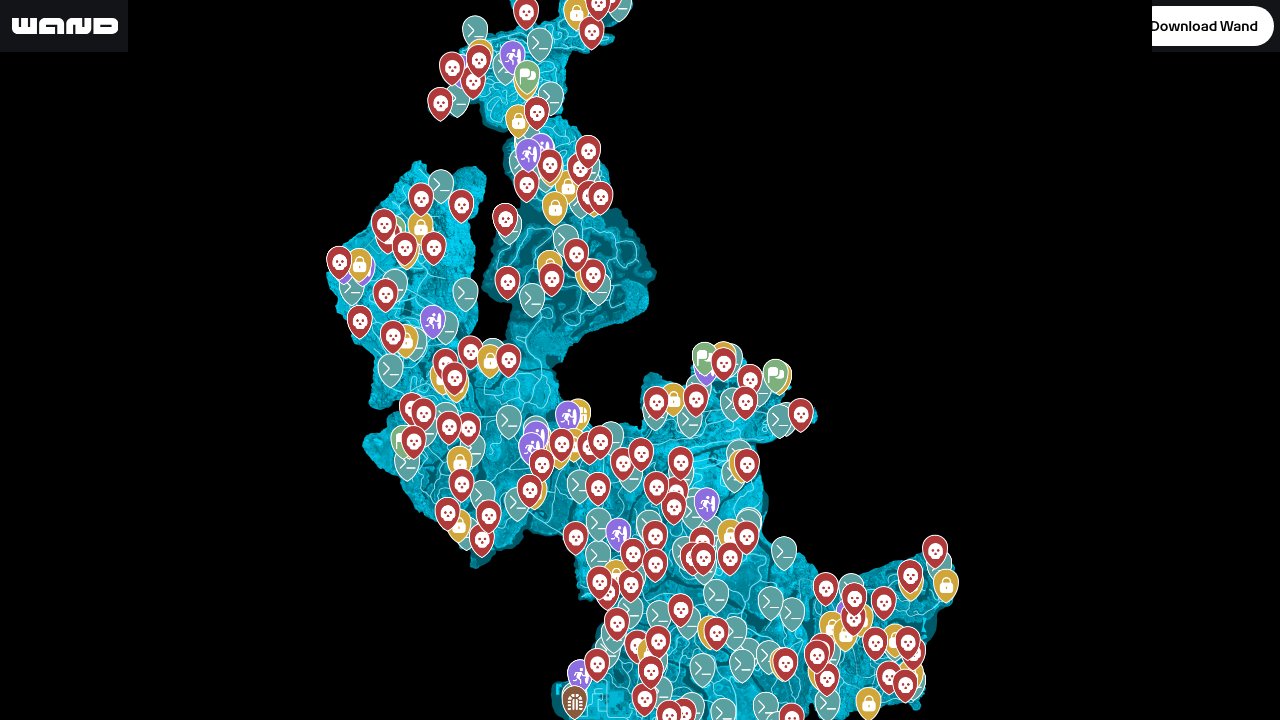Echoes of Aincrad interactive map