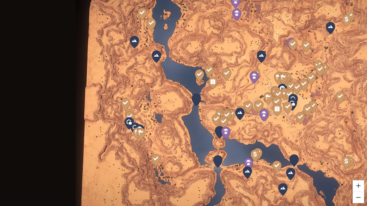 Expeditions A Mudrunner Game interactive map screenshot