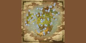 Fantasy Life I The Girl Who Steals Time interactive map filtered to show only Location markers