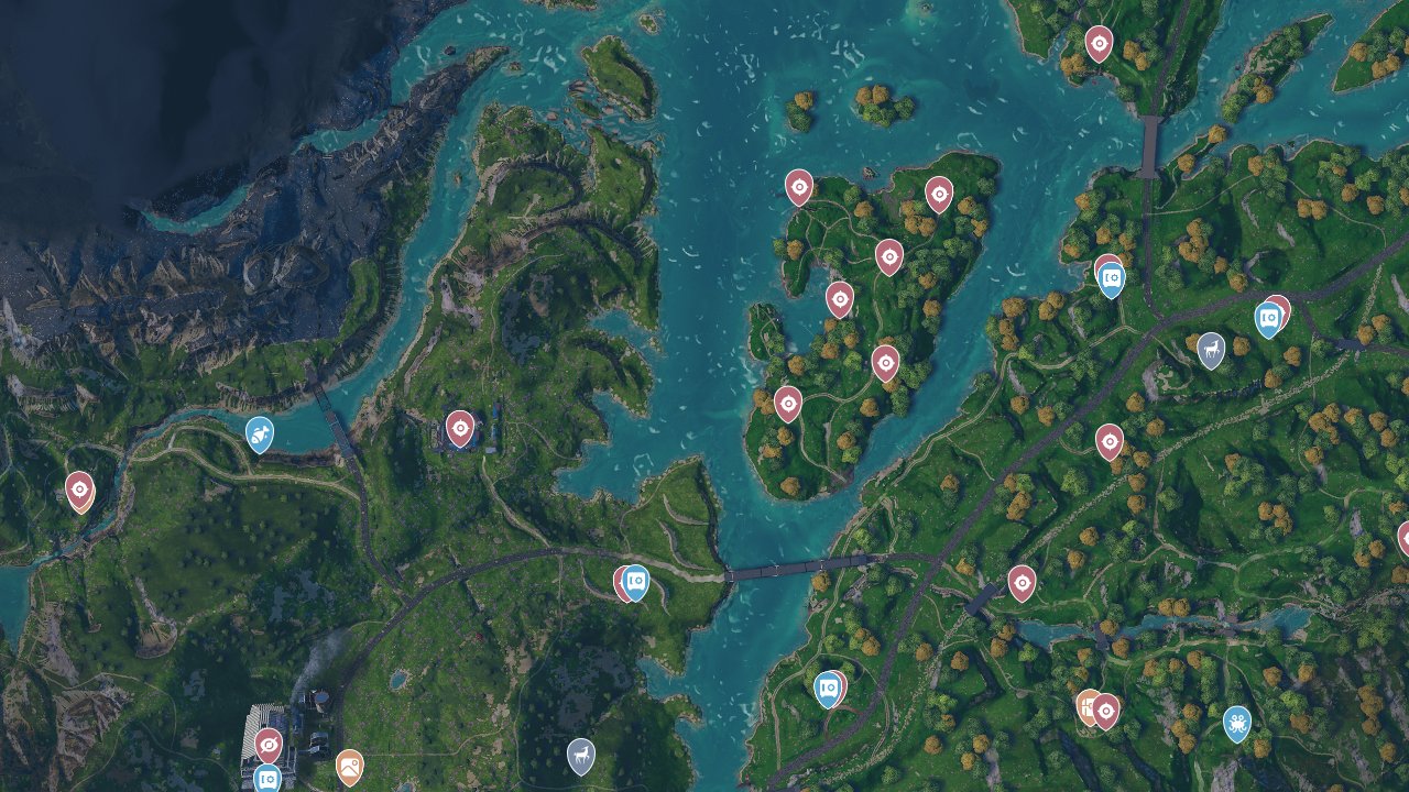 Far Cry New Dawn interactive map screenshot