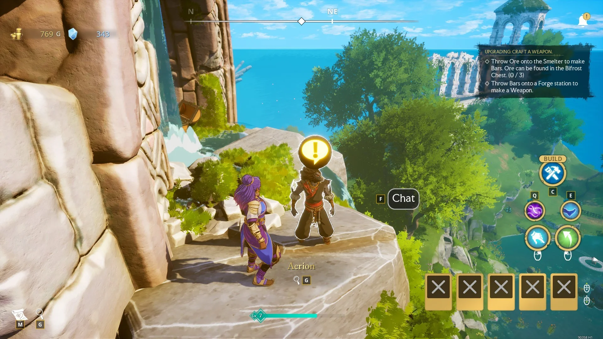 Aerion NPC found in Cloudheim