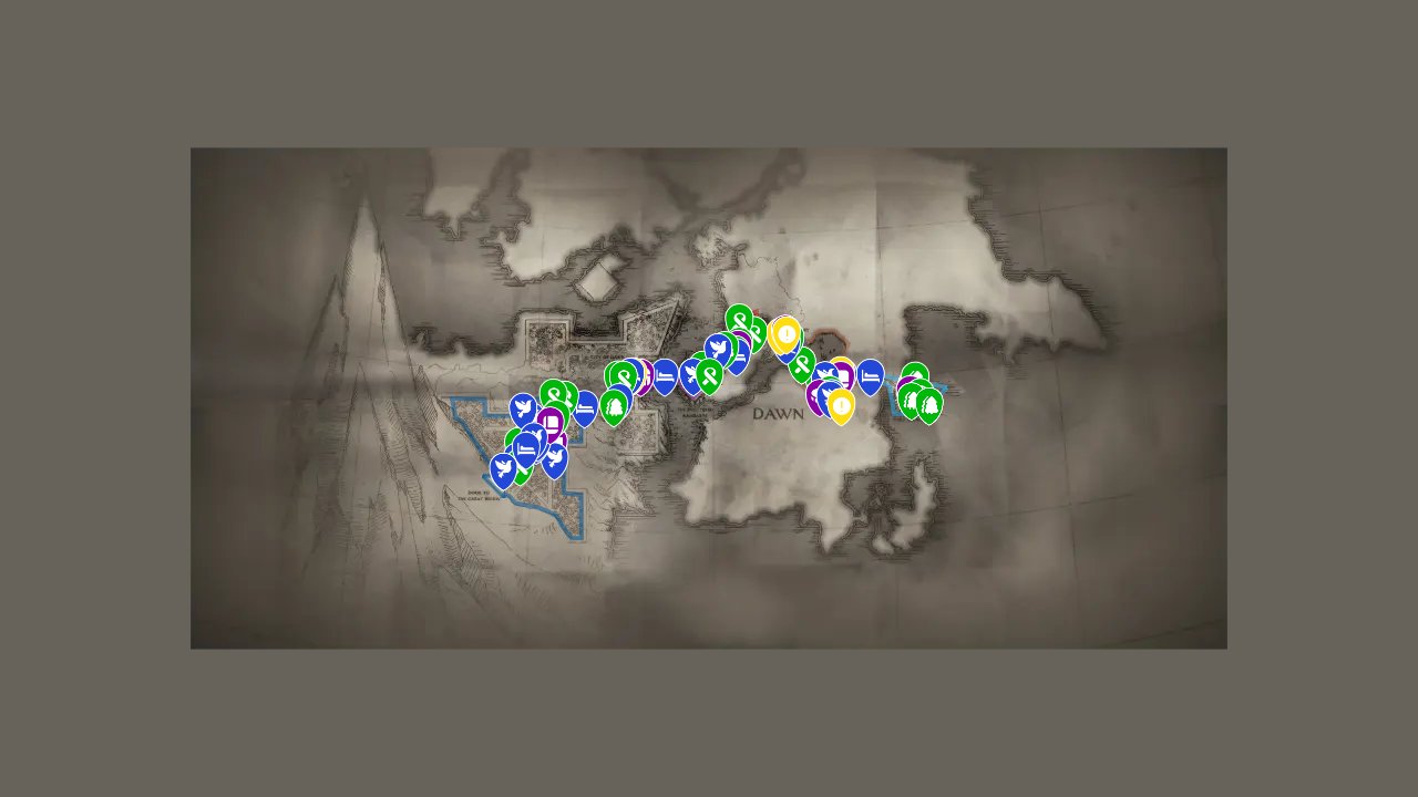 Flintlock The Siege of Dawn interactive map screenshot