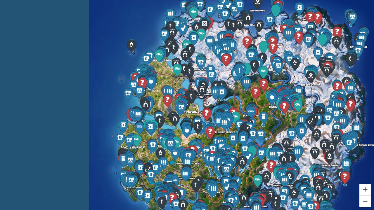 Fortnite interactive map screenshot