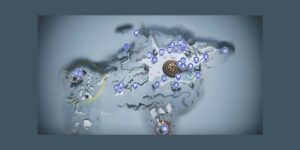 God Of War Ragnarok interactive map filtered to show only Collectibles markers