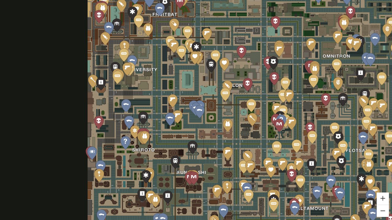 Grand Theft Auto 2 interactive map screenshot