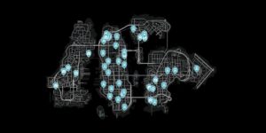 Grand Theft Auto IV interactive map filtered to show only Locations markers