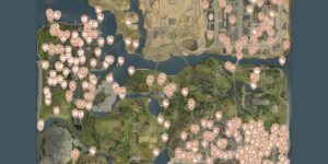 Grand Theft Auto San Andreas The Definitive Edition interactive map filtered to show only Collectibles markers