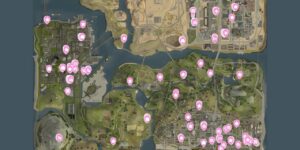 Grand Theft Auto San Andreas The Definitive Edition interactive map filtered to show only Mission markers