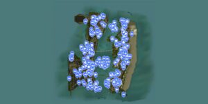 Grand Theft Auto Vice City The Definitive Edition interactive map filtered to show only Pickups markers