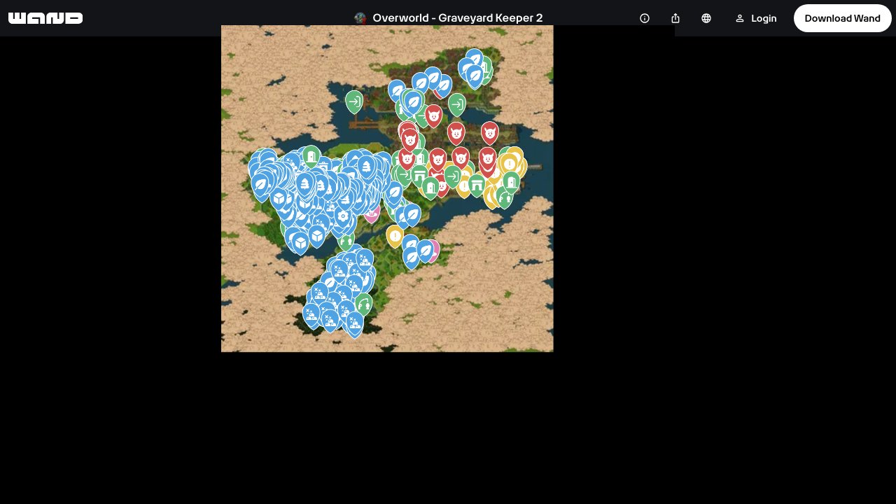 Graveyard Keeper 2 interactive map screenshot