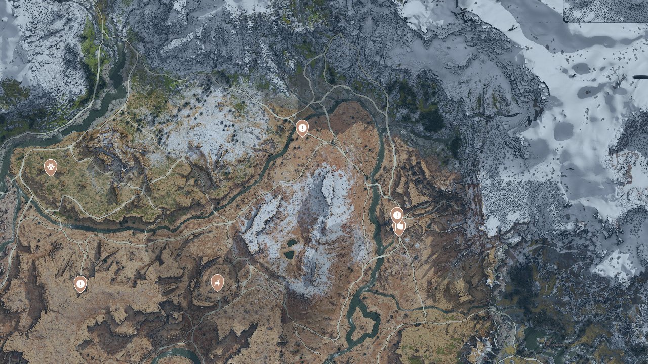 Horizon Zero Dawn Tm Complete Edition interactive map filtered to show only Activities markers