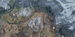 Horizon Zero Dawn interactive map filtered to show only Collectibles markers