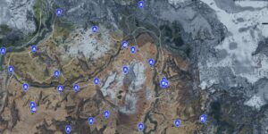 Horizon Zero Dawn Tm Complete Edition interactive map filtered to show only Locations markers
