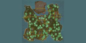 Humanitz interactive map filtered to show only Npc markers