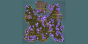 Humanitz interactive map filtered to show only Resources markers