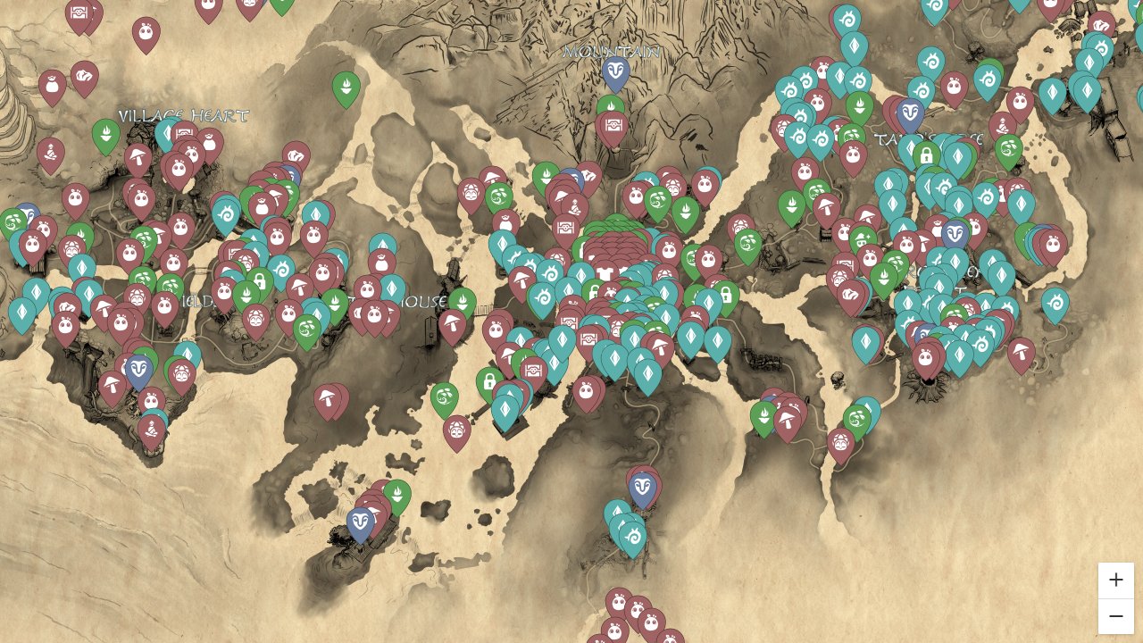Kena Bridge Of Spirits interactive map screenshot