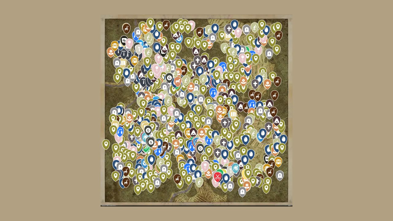 Kingdom Come Deliverance interactive map screenshot