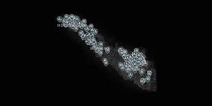 L.A. Noire interactive map filtered to show only Evidences markers