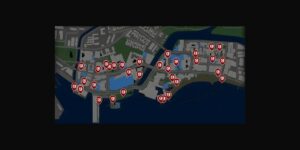 Like A Dragon Infinite Wealth interactive map filtered to show only Sujimon Trainer markers