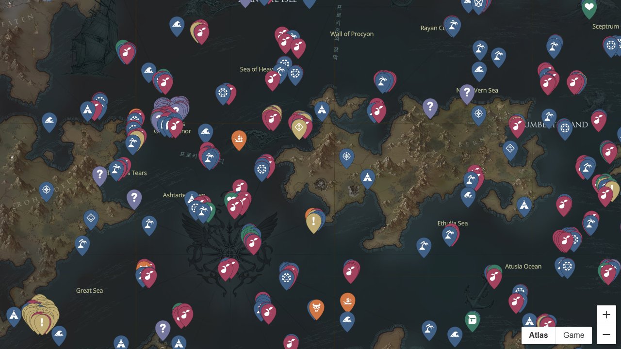 Lost Ark interactive map screenshot