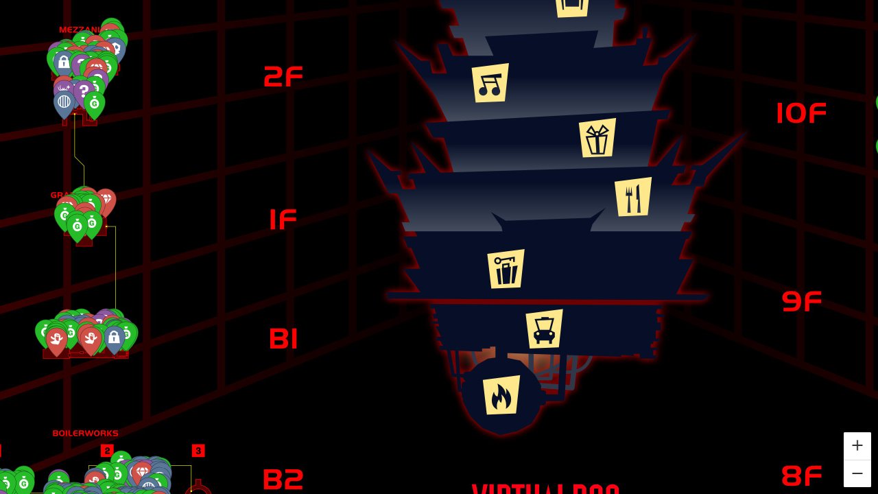 Luigis Mansion 3 interactive map screenshot