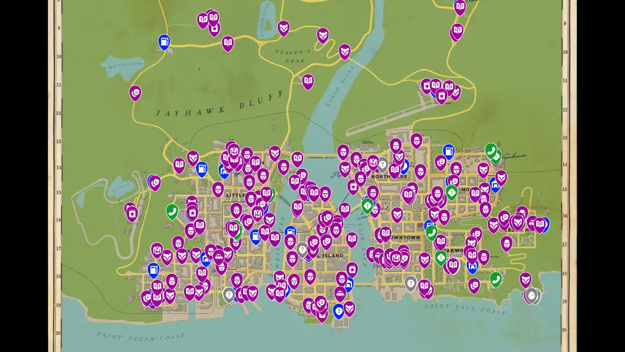 Mafia Definitive Edition interactive map screenshot