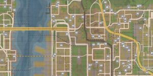 Mafia II interactive map filtered to show only Collectibles markers