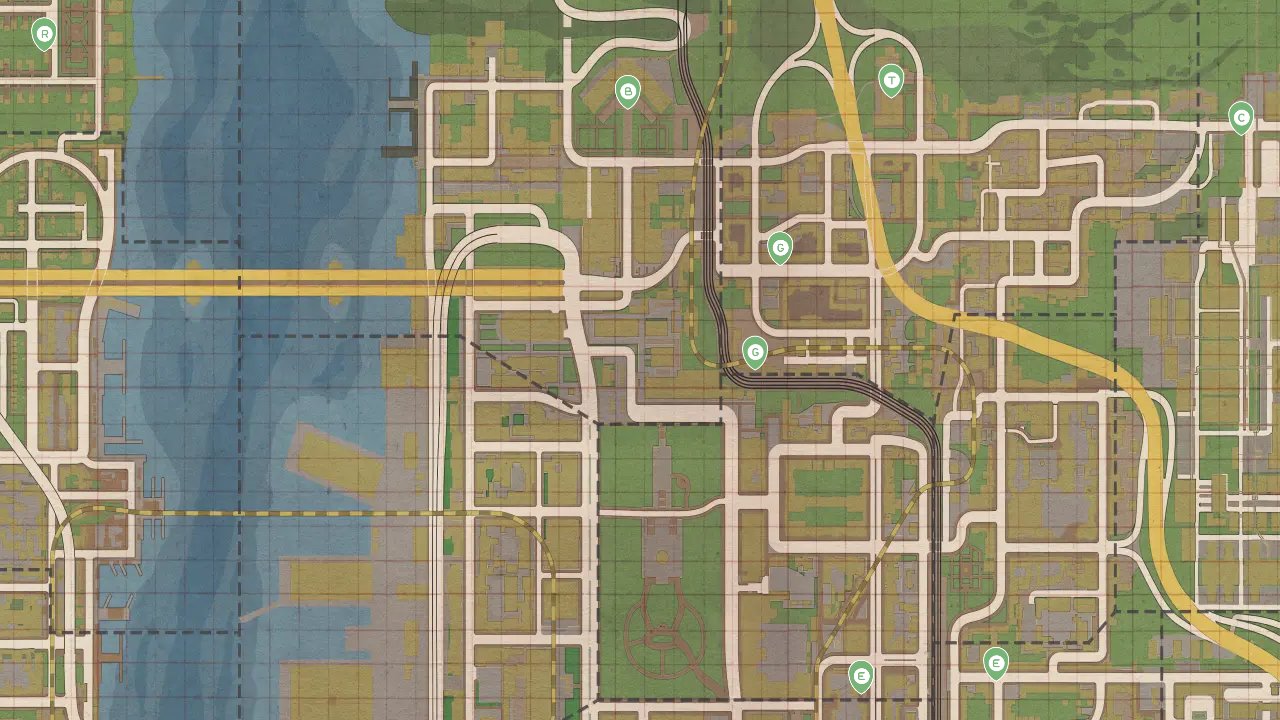 Mafia II interactive map filtered to show only Joe's Adventure DLC markers