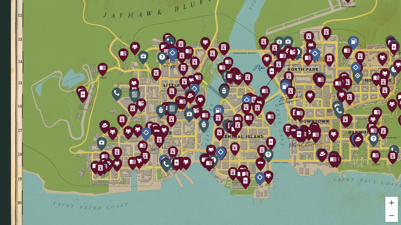 Mafia interactive map screenshot