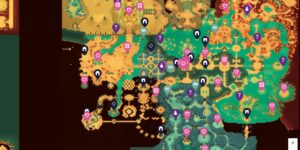 Minishoot Adventures interactive map screenshot