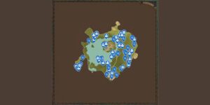 Monster Hunter Stories 3 Twisted Reflection interactive map filtered to show only Loot and Tracks markers
