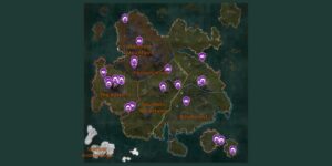 Myth Of Empires interactive map filtered to show only Locations markers
