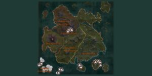 Myth Of Empires interactive map filtered to show only Ores markers