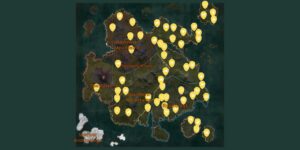 Myth Of Empires interactive map filtered to show only Wildlife markers